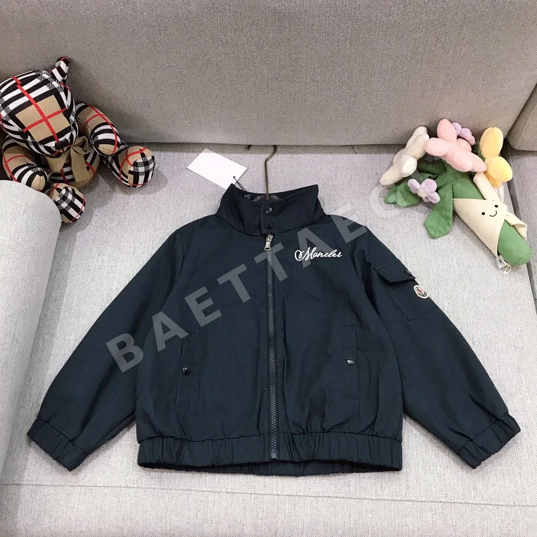 몽클레르 메시 스탠드 카라 키즈 자켓 상세 이미지 1