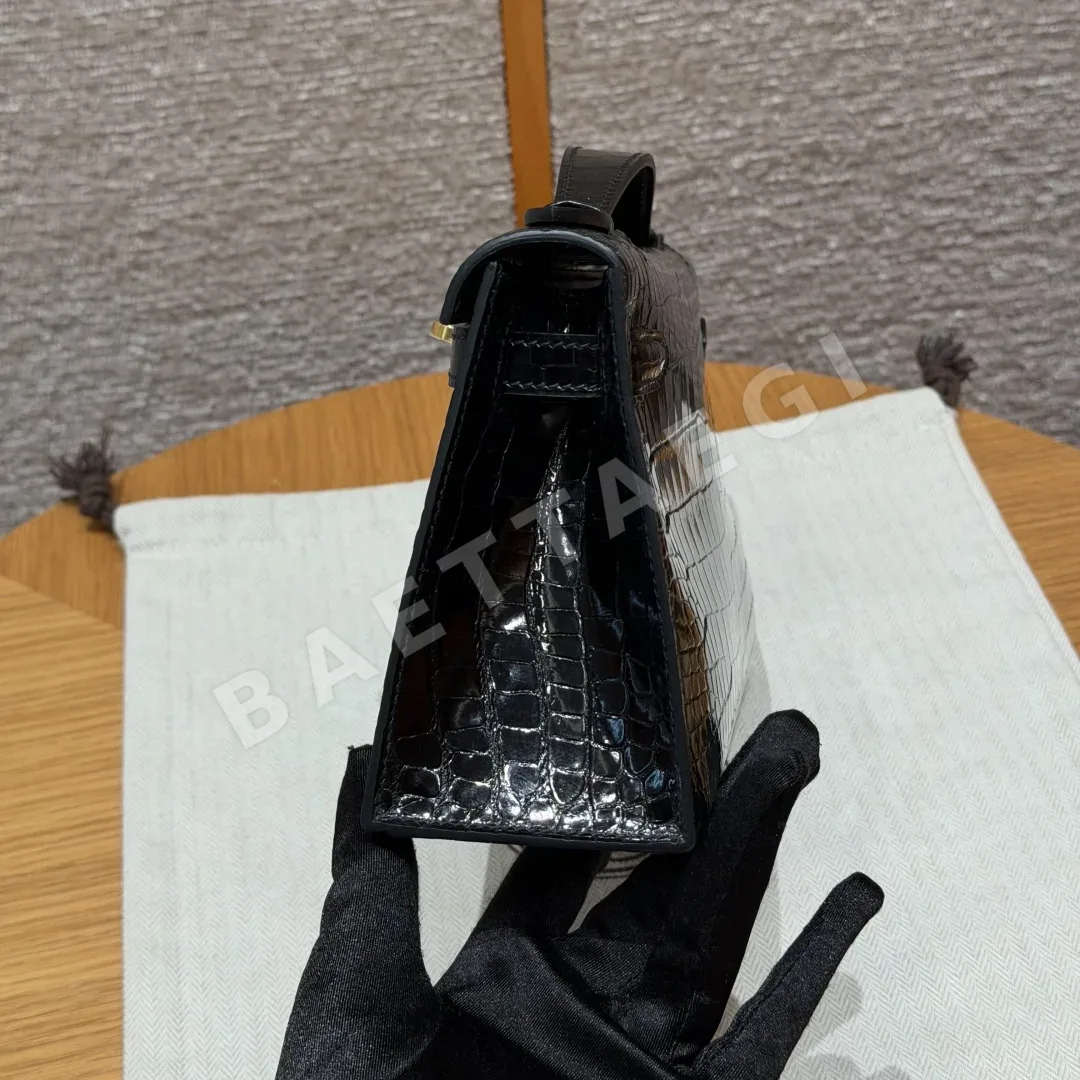 에르메스 켈리 블랙 미니 클러치 가방 상세 이미지 4
