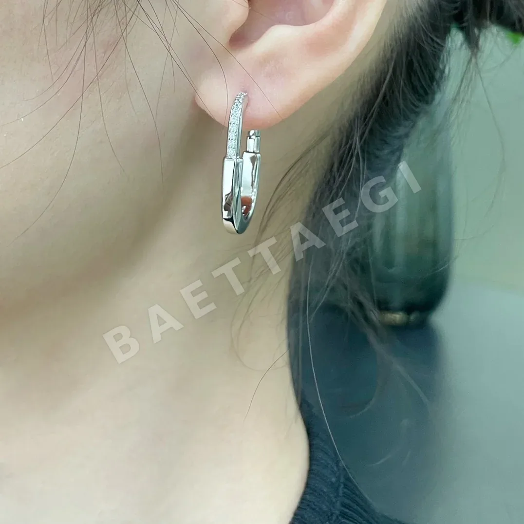티파니 락 미디엄 투톤 귀걸이 상세 이미지 2