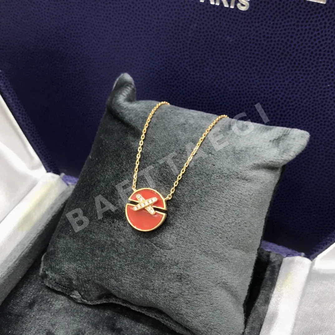 쇼메 크로스 서클 목걸이 상세 이미지 2