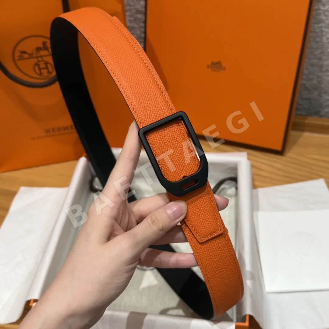 에르메스 조키 메탈 버클 양면 벨트 상세 이미지 5
