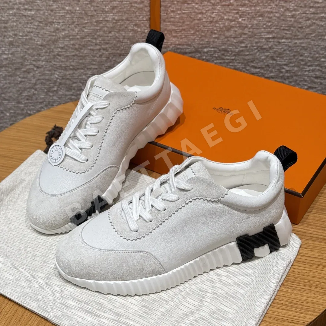 에르메스 바운싱 스니커즈 화이트 염소가죽 상세 이미지 2