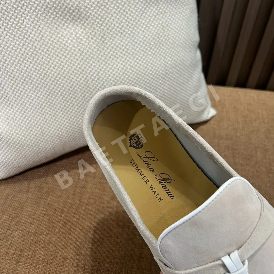로로피아나 진주빛 핑크 화이트 파이핑 로퍼 9775 상세 이미지 8