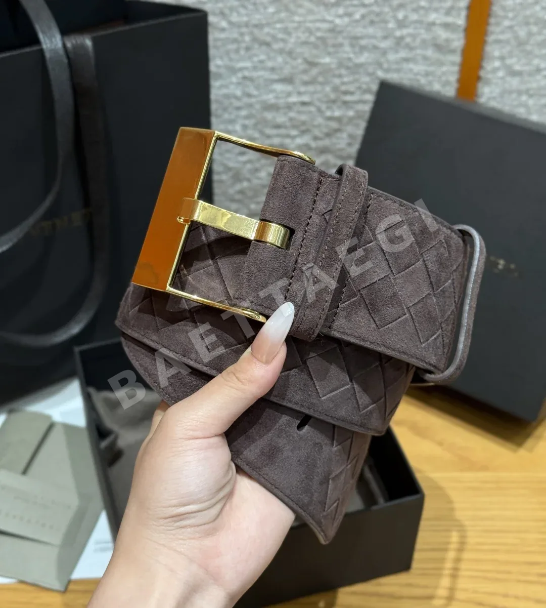보테가베네타 인트레치아토 스웨이드 벨트 상세 이미지 2