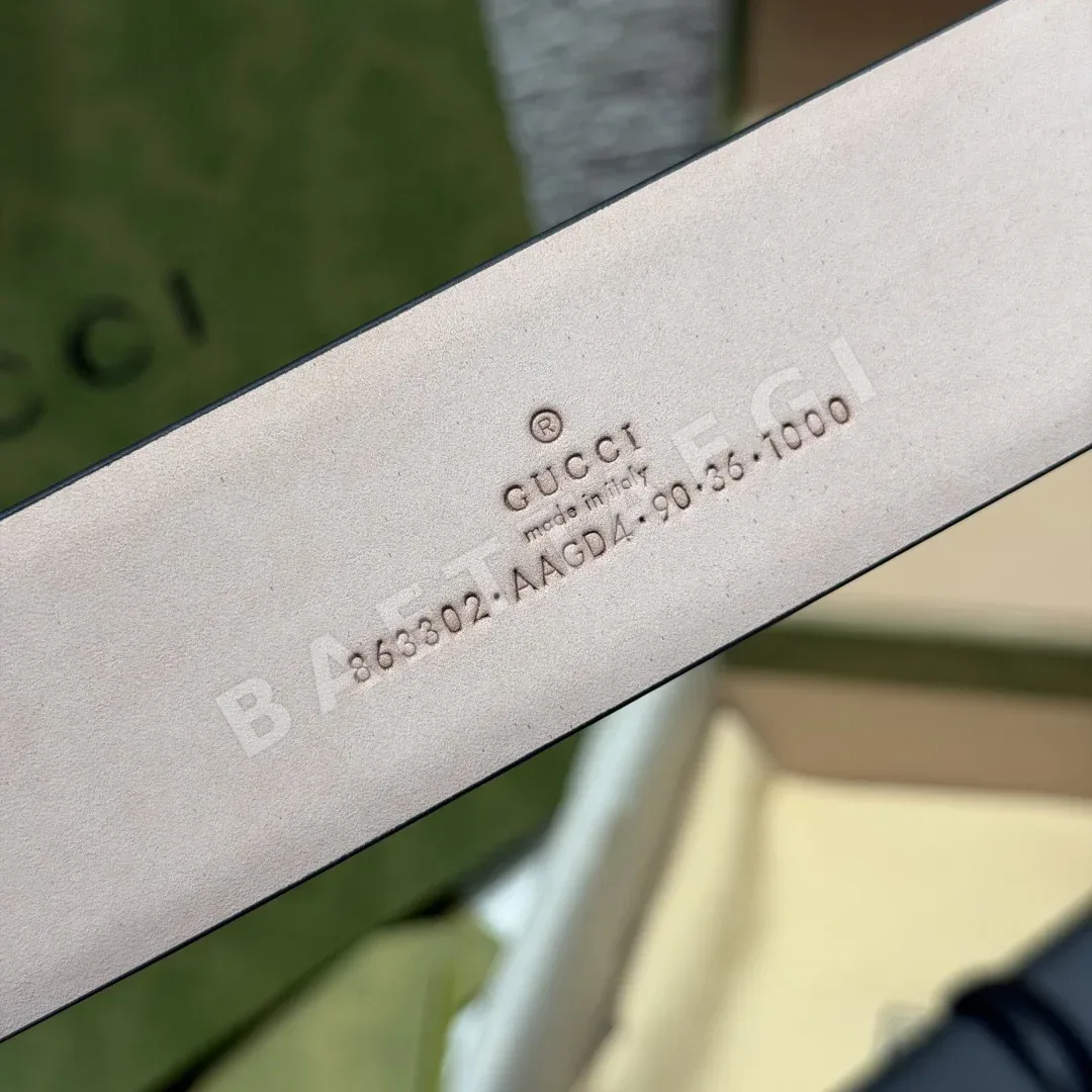구찌 인터로킹 더블 G 가죽 벨트 40mm 상세 이미지 7
