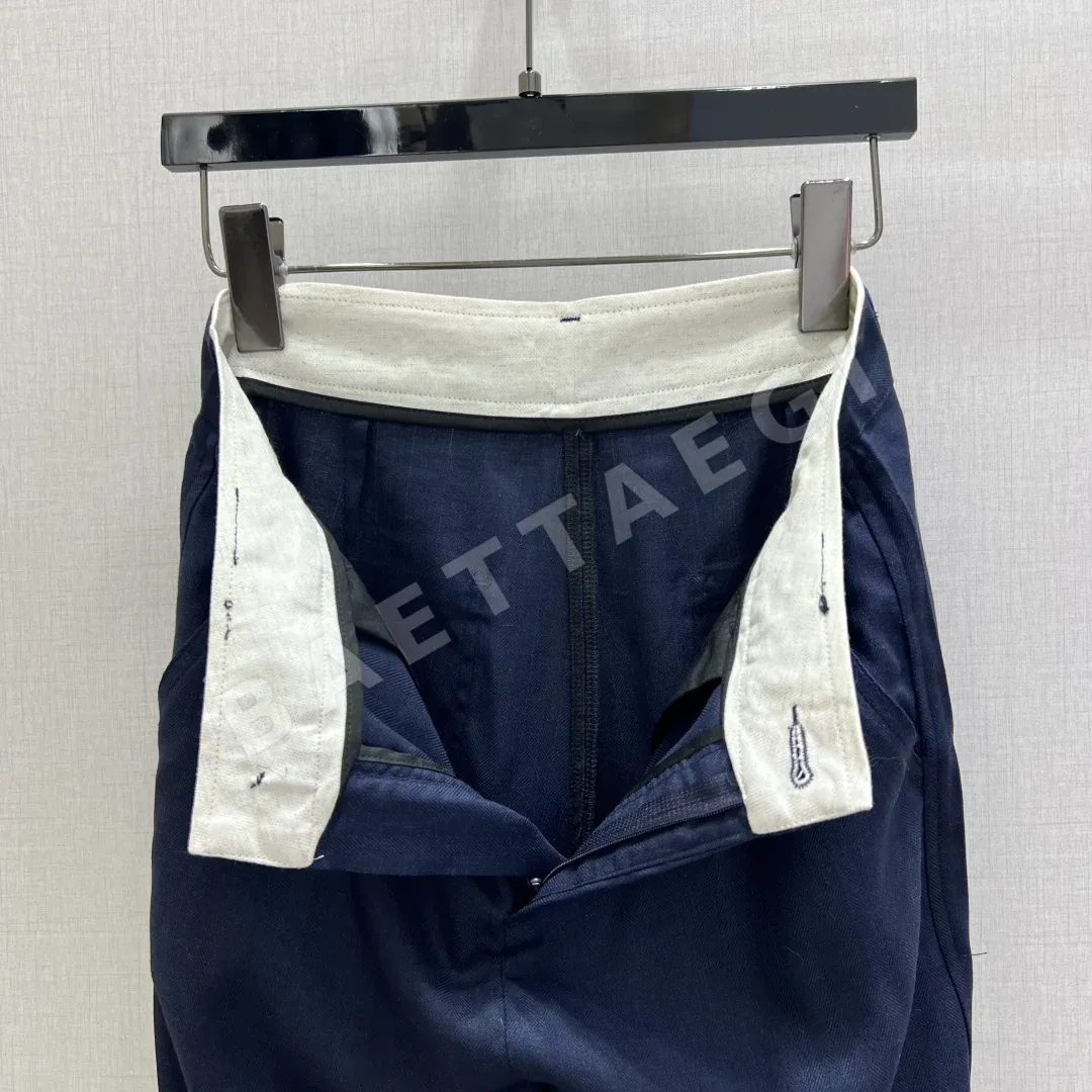 샤넬 린넨 와이드 팬츠 여성 바지 상세 이미지 5