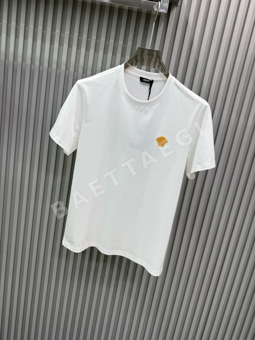 베르사체 메두사 자수 남성 반팔 티셔츠 상세 이미지 2