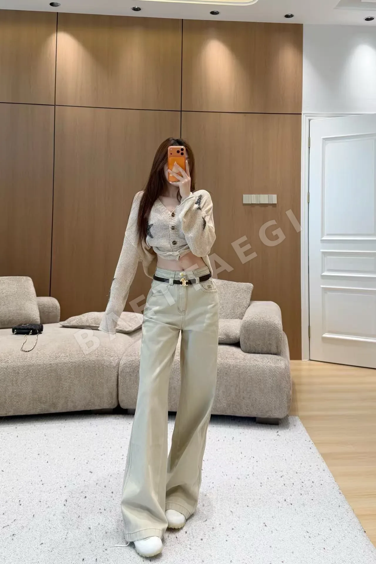 셀린느 와이드 레그 데님 바지 156362