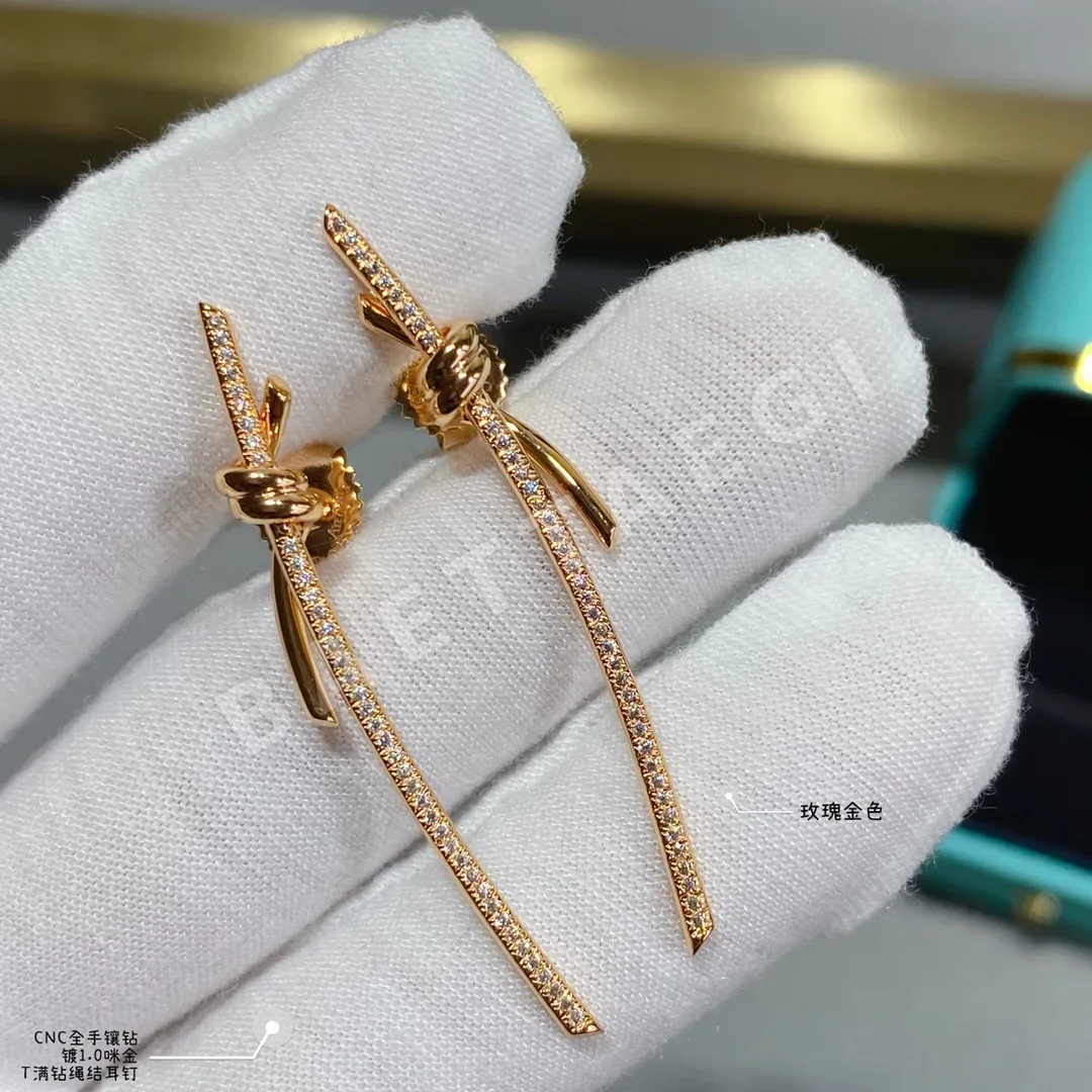 티파니 로프 노트 18K 골드 다이아몬드 귀걸이 상세 이미지 7
