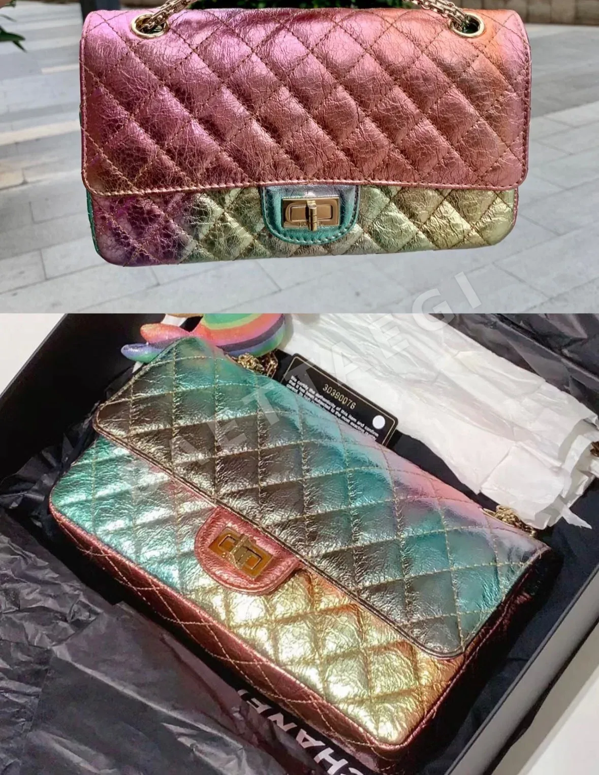 샤넬 레인보우 미니 가방 상세 이미지 3