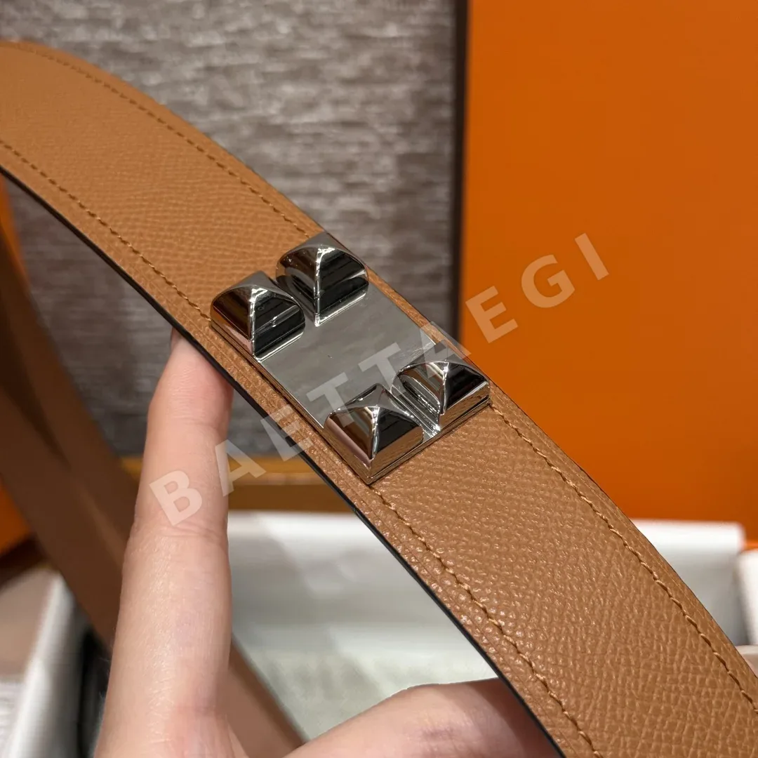 에르메스 코리에 드 시앙 32mm 앱송 가죽 벨트 상세 이미지 7