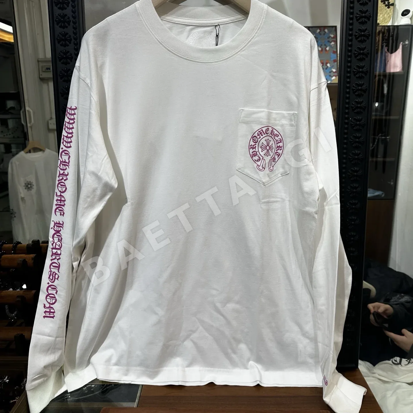 크롬하츠 남성용 긴팔 티셔츠 상세 이미지 1