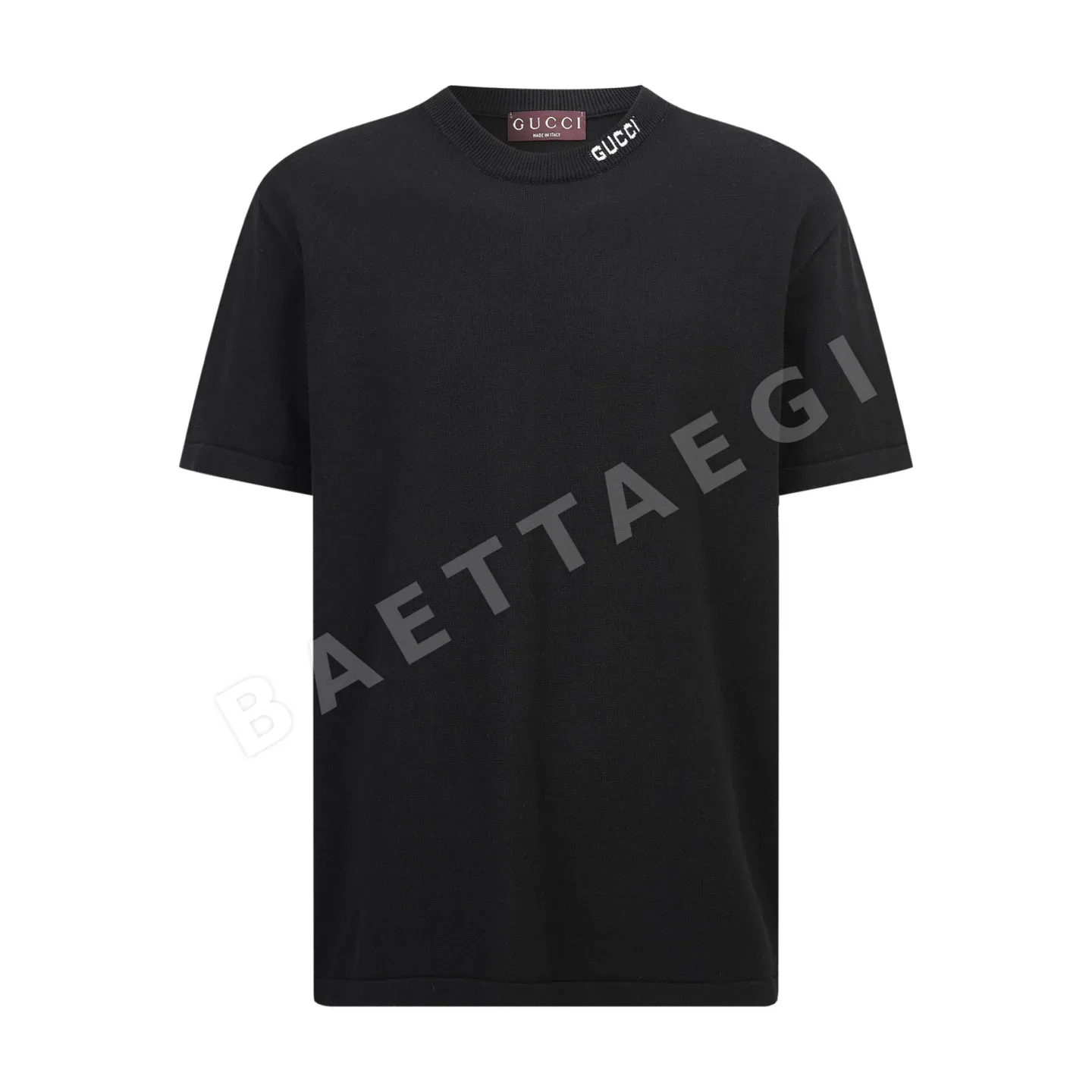 구찌 자카드 로고 니트 반팔 스웨터 100974