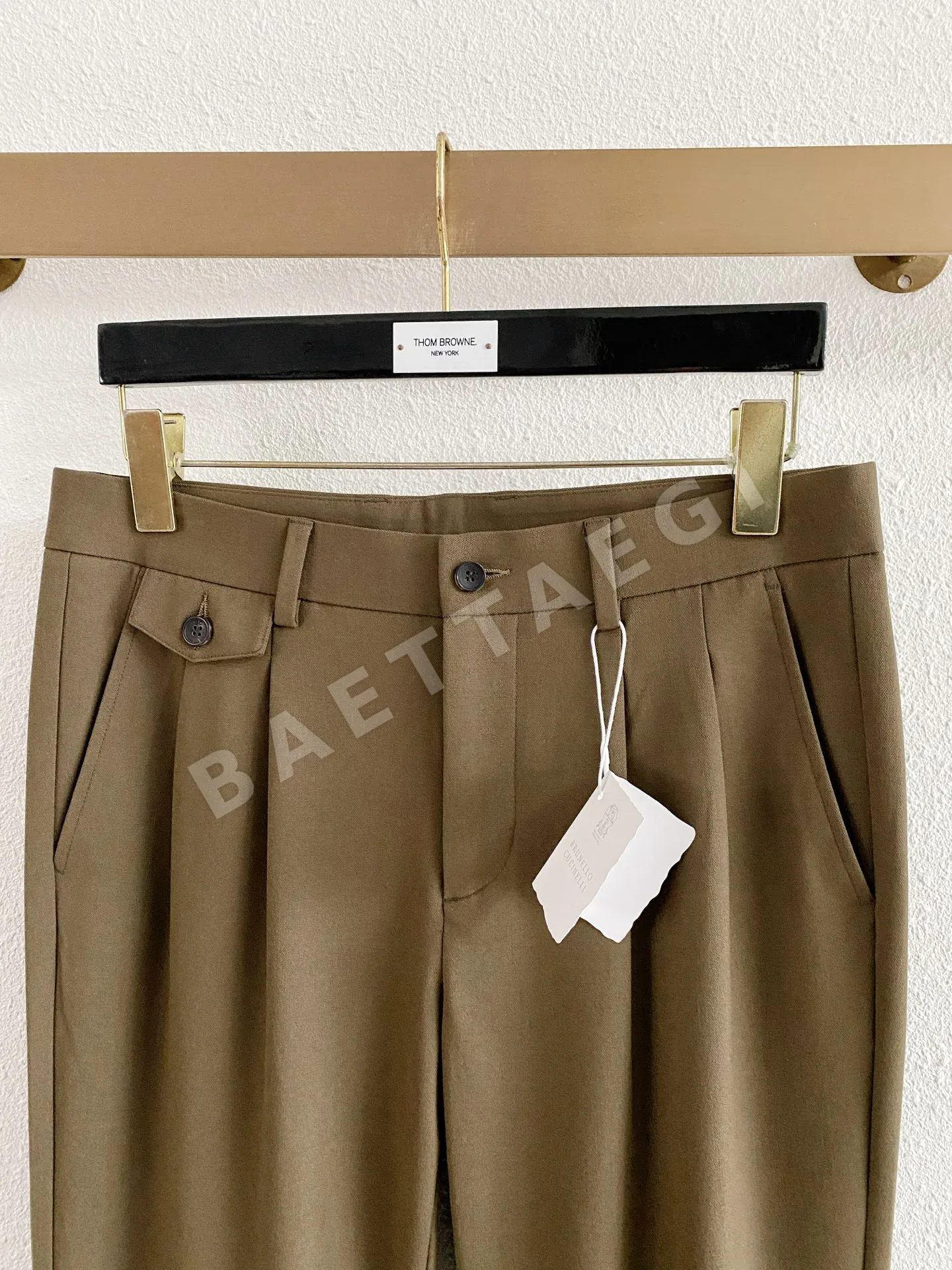 브루넬로쿠치넬리 울 혼방 남성 바지 상세 이미지 2
