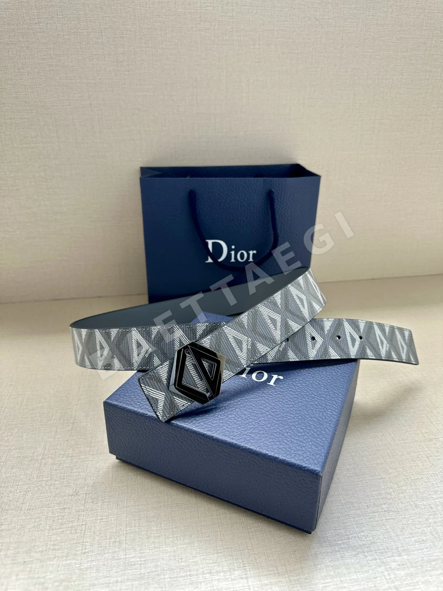 디올 CD 로고 스테인리스 스틸 장식 벨트 상세 이미지 5
