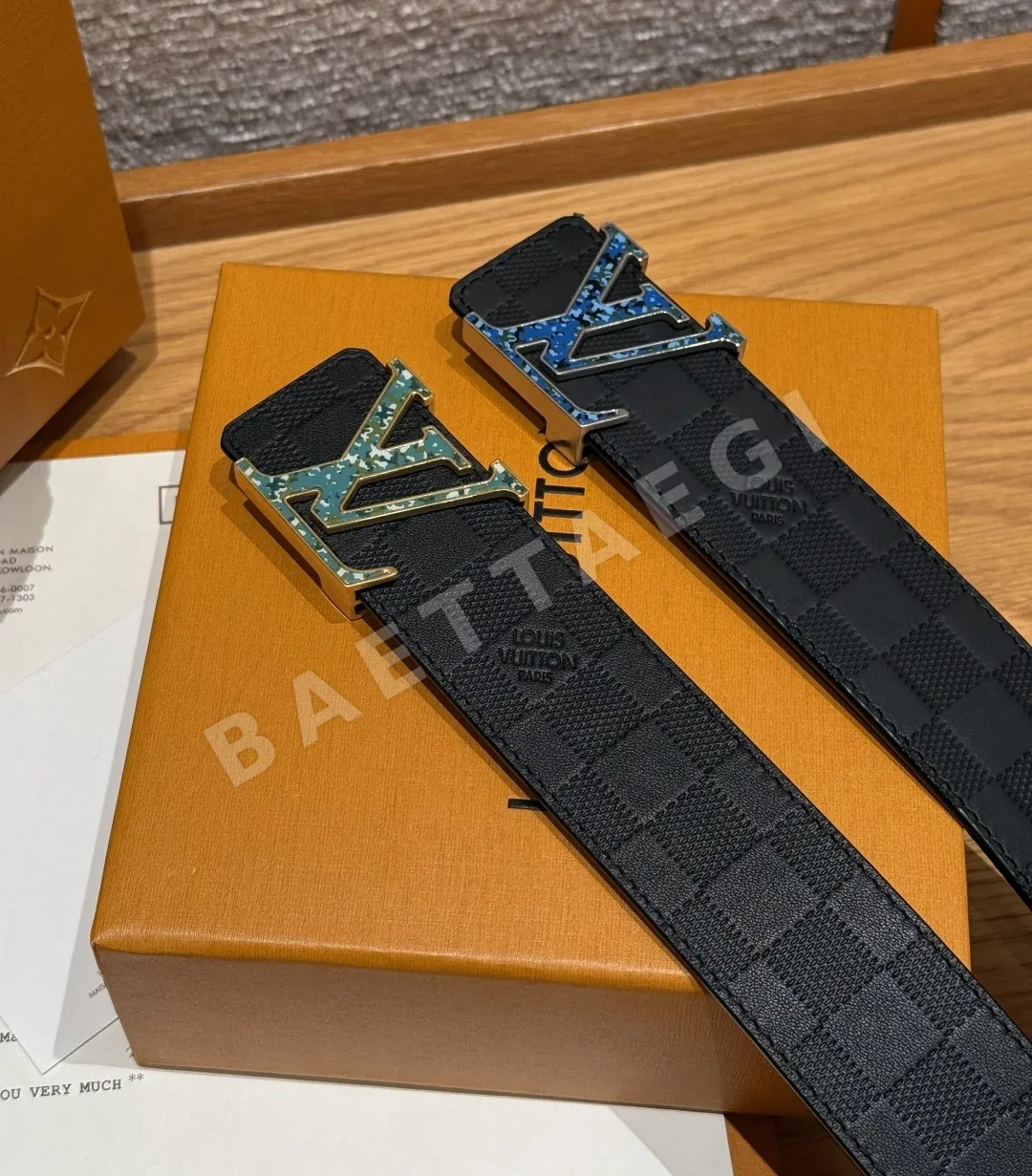 루이비통 클래식 엠보싱 벨트 40mm 상세 이미지 4