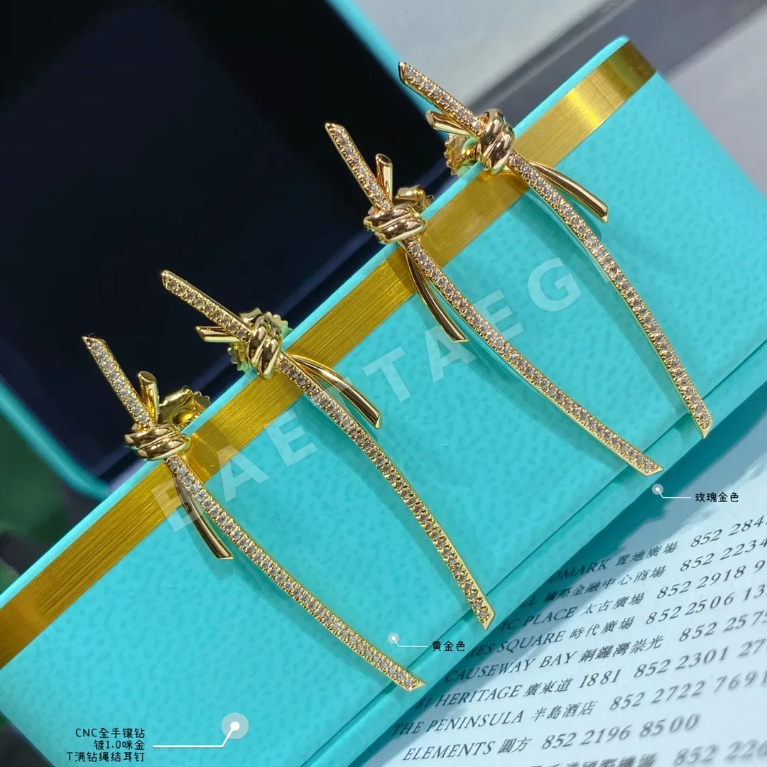 티파니 로프 노트 18K 골드 다이아몬드 귀걸이 상세 이미지 8