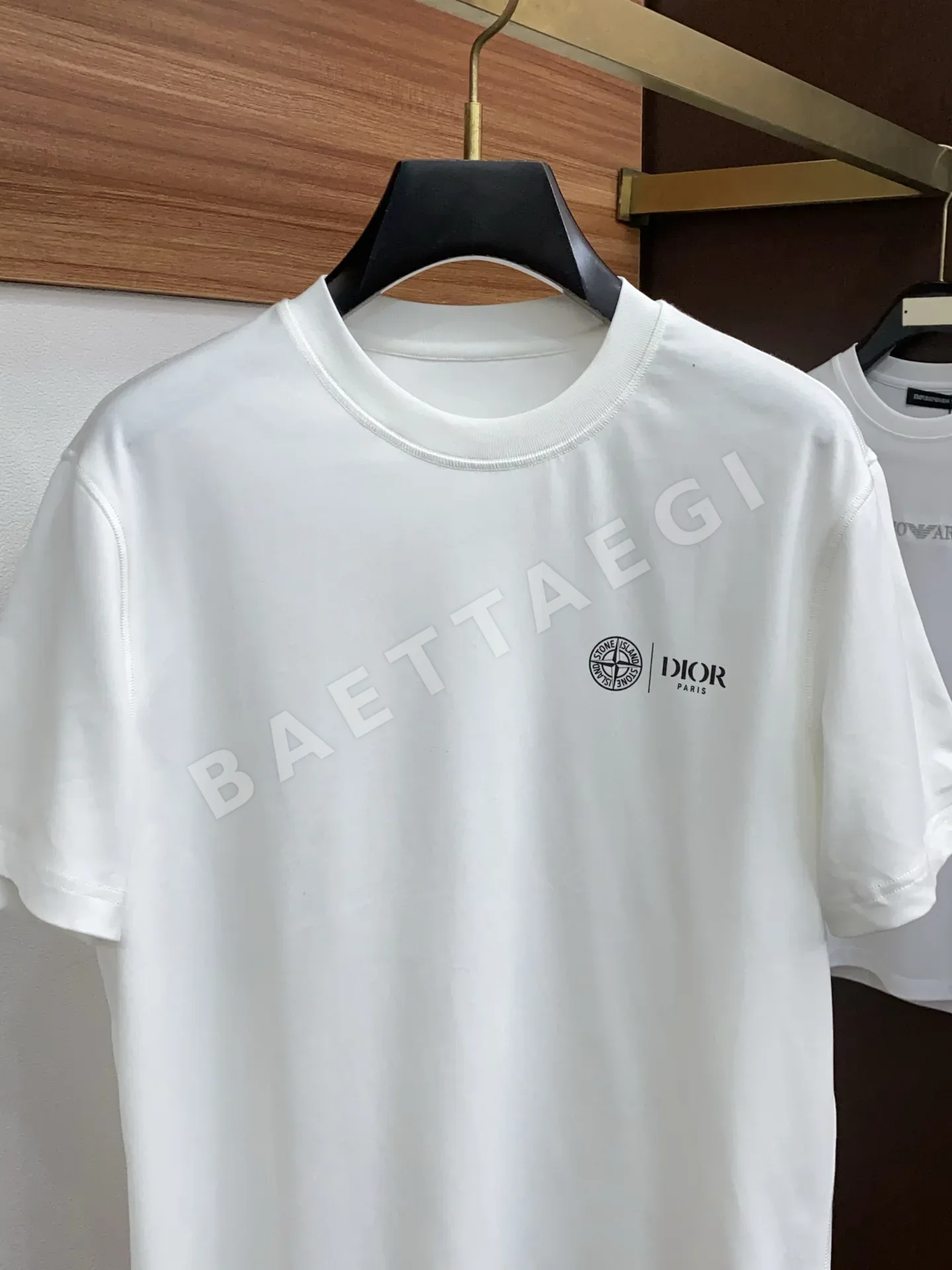 디올 남성 긴섬유 코튼 반팔 티셔츠 상세 이미지 3