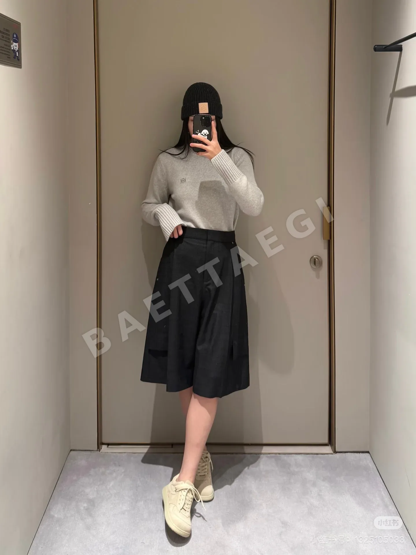 로에베 불규칙 체크 울 수트 세트 상세 이미지 6