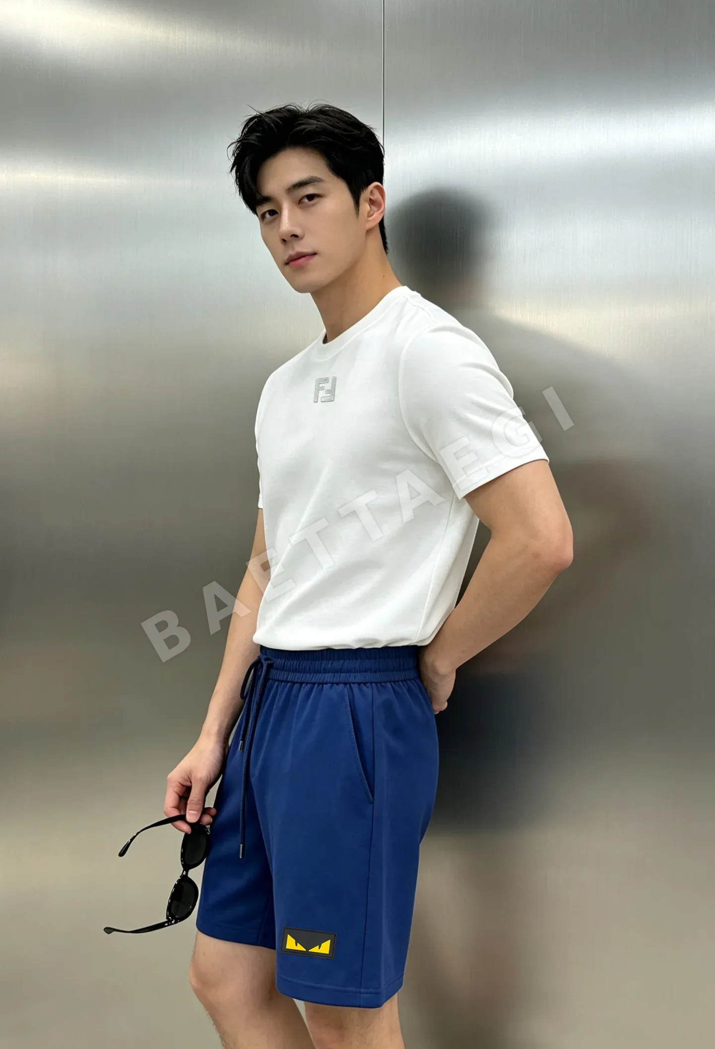 펜디 남성 캐주얼 반팔 티셔츠 상세 이미지 2