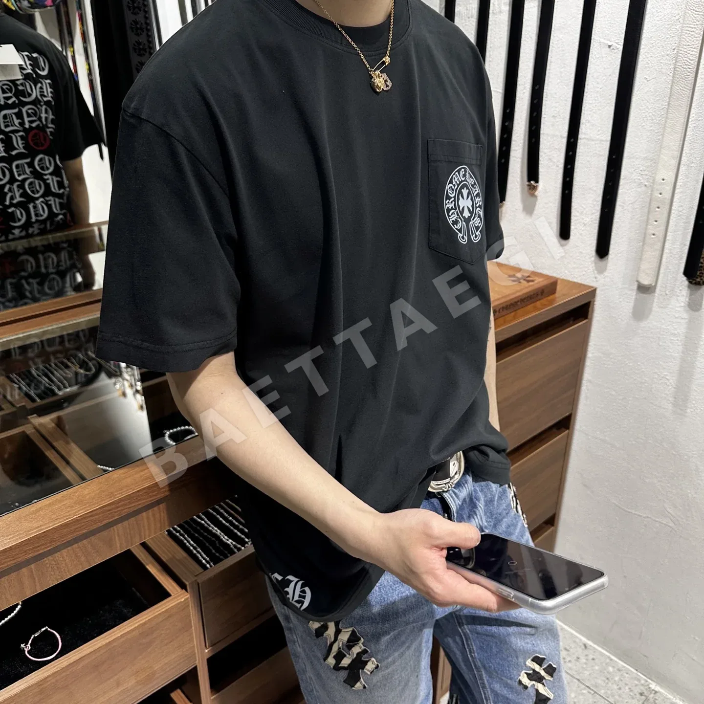 크롬하츠 남성 반팔 티셔츠 상세 이미지 8