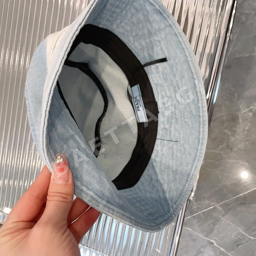 프라다 타이다이 데님 라인스톤 버킷햇 상세 이미지 9