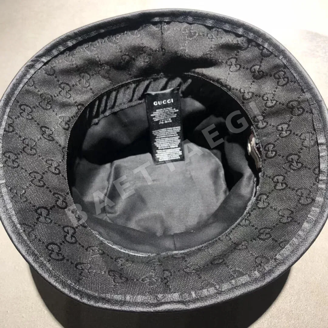 구찌 더블 G 패턴 가죽 버킷 햇 모자 상세 이미지 5