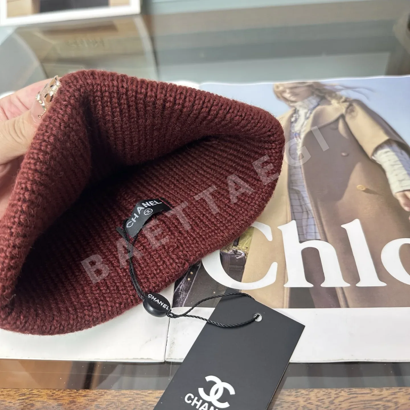 샤넬 니트 비니 모자 상세 이미지 7