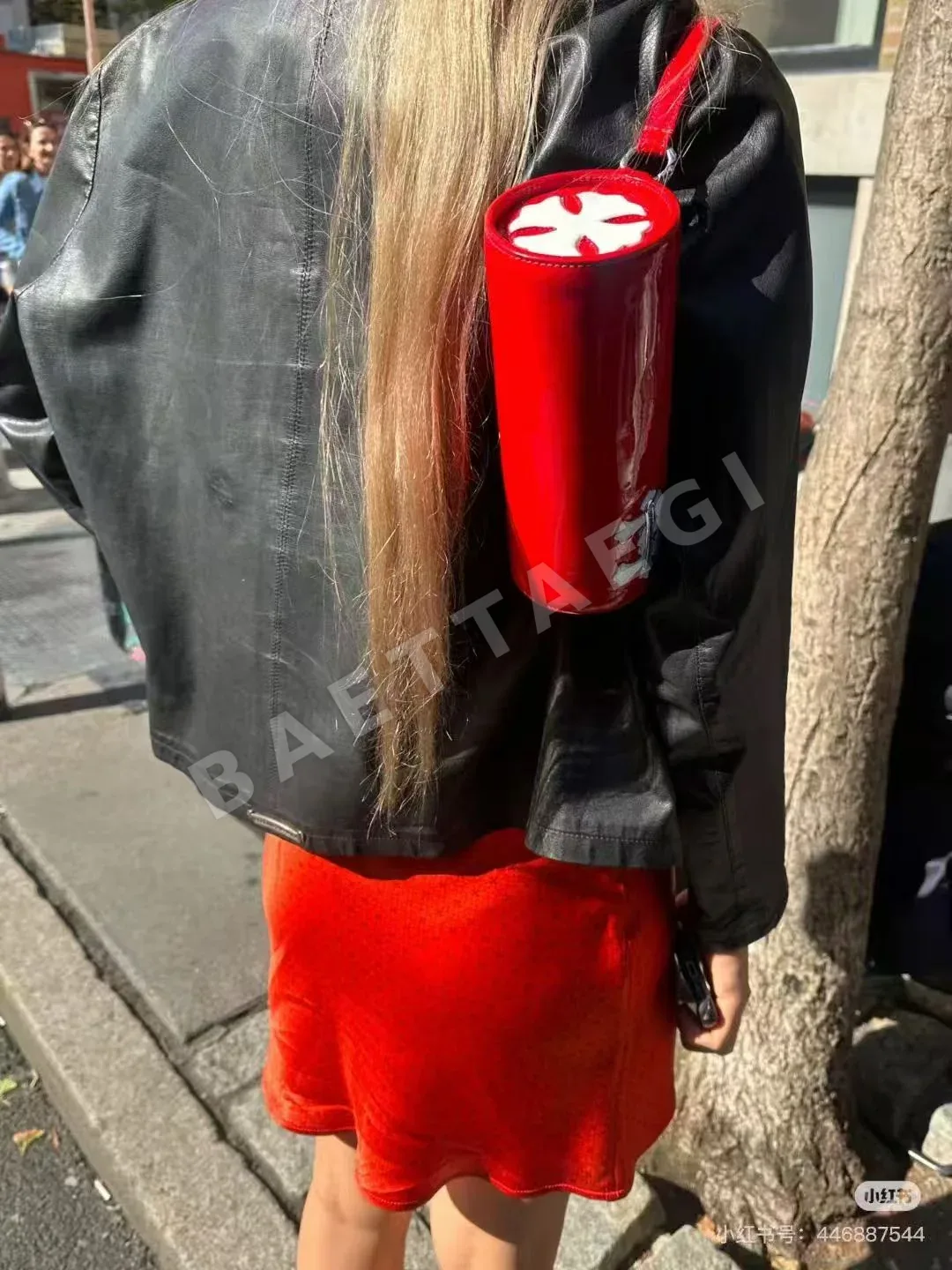 크롬하츠 붐붐 레드 페이턴트 가죽 펜홀더 가방 상세 이미지 7