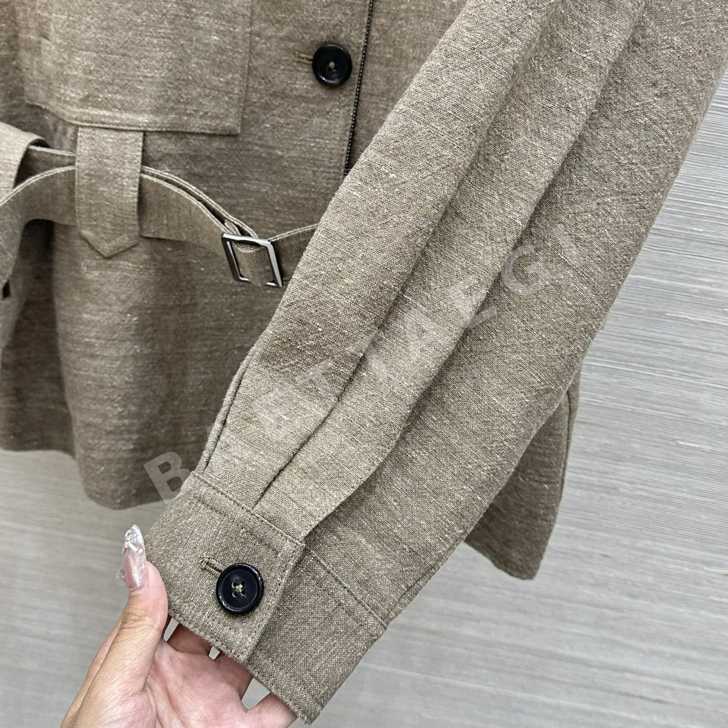 브루넬로쿠치넬리 린넨 벨트 여성 자켓 상세 이미지 6