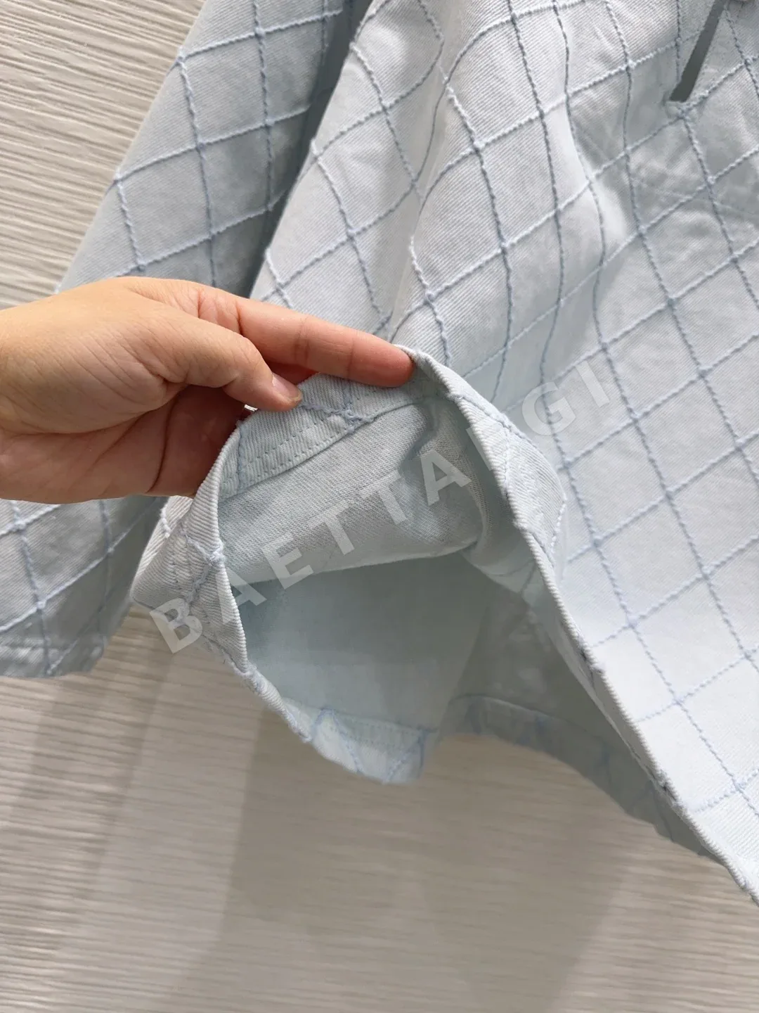 샤넬 여성 긴팔 데님 탑 상세 이미지 8