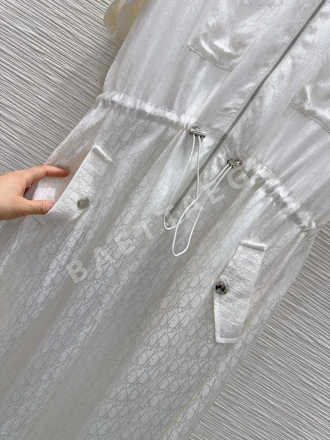 디올 로고 원피스 여성용 상세 이미지 5