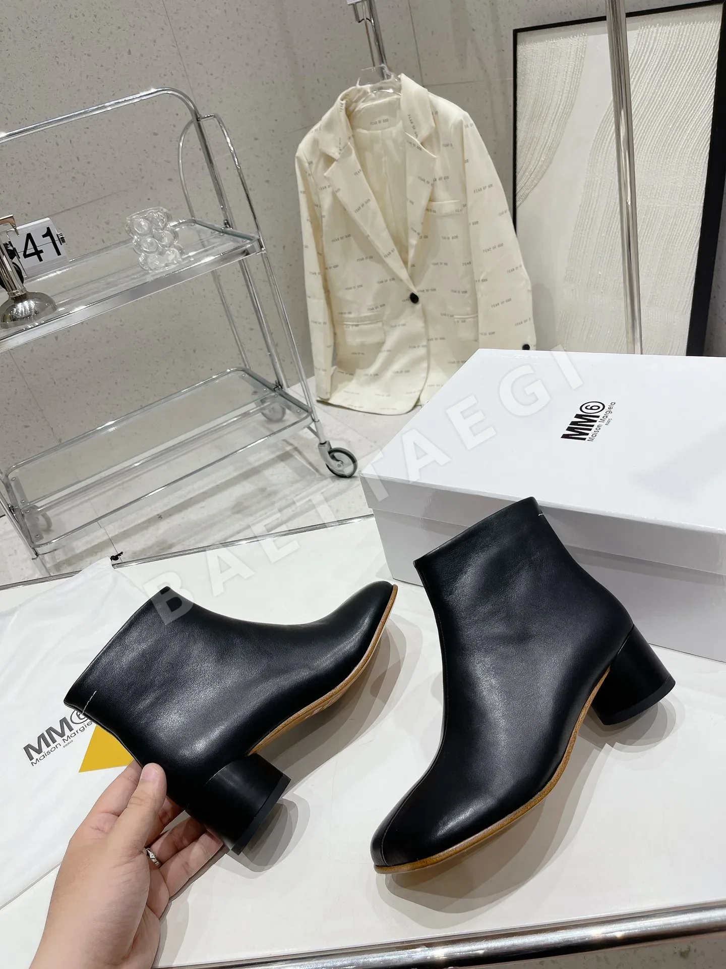 마르지엘라 사각코 앵클 부츠 9210 상세 이미지 5