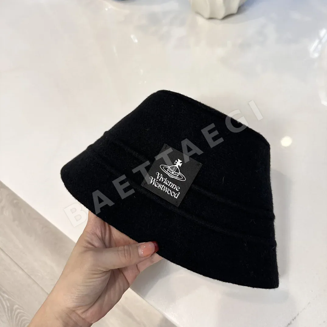 비비안웨스트우드 울 플랫 탑 버킷햇 상세 이미지 8