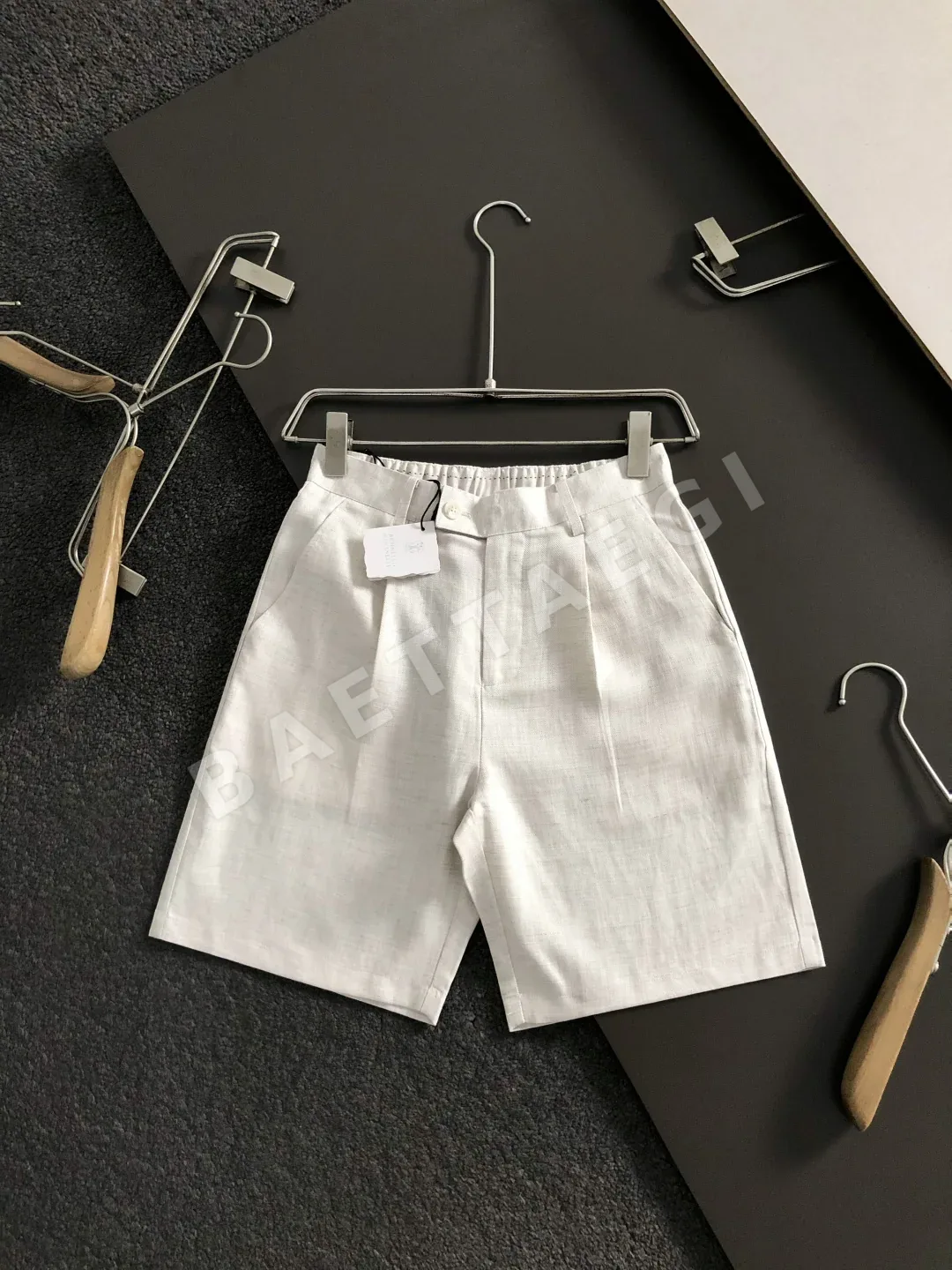 브루넬로쿠치넬리 실크 린넨 남성 반바지 상세 이미지 2