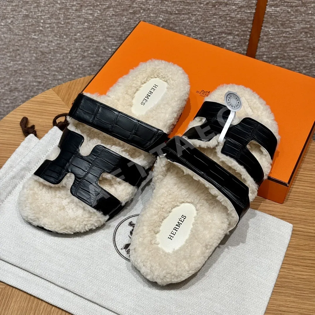 에르메스 시프레 샌들 블랙 악어가죽 상세 이미지 9