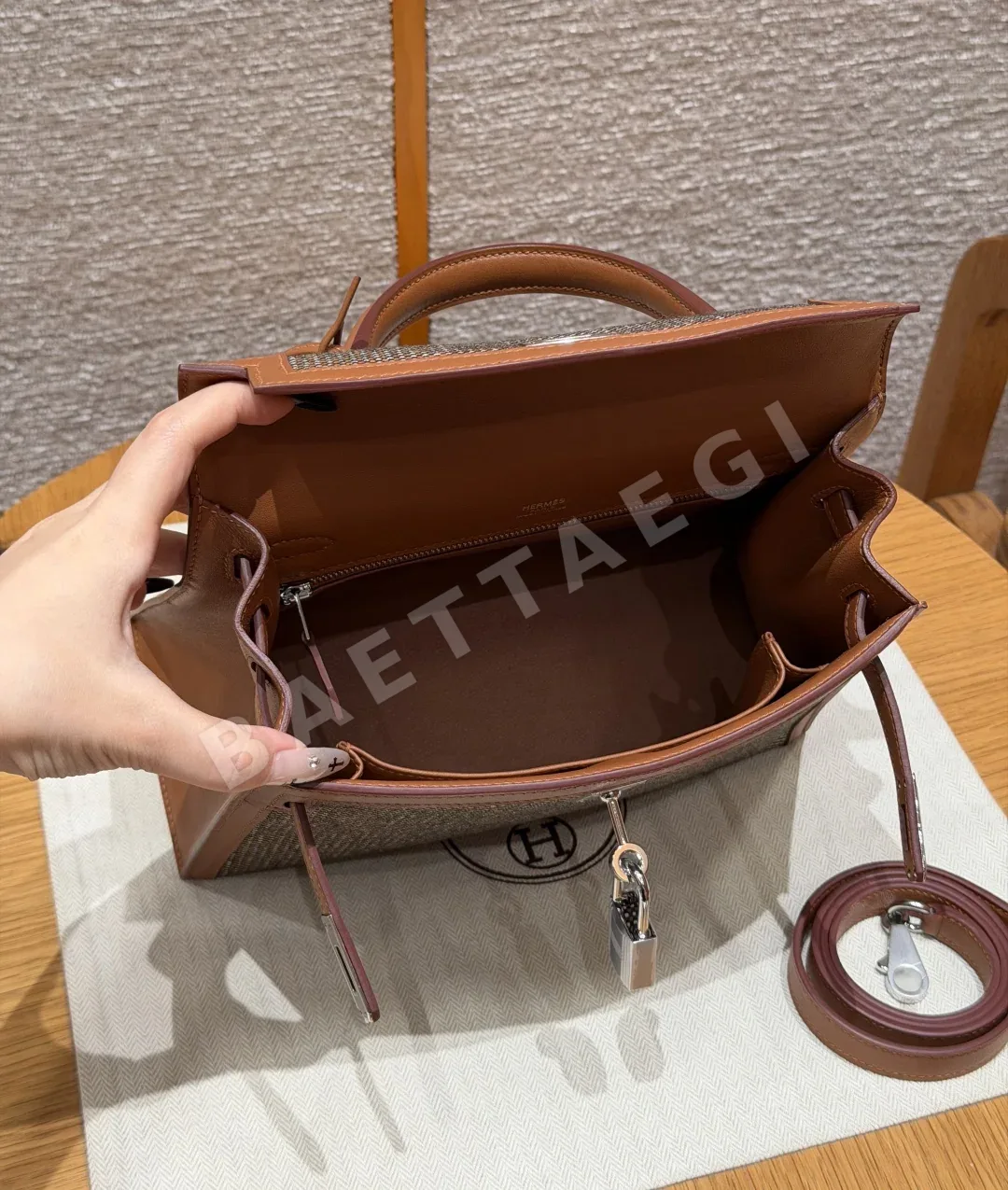 에르메스 토왈 H 켈리 패치워크 가방 상세 이미지 6