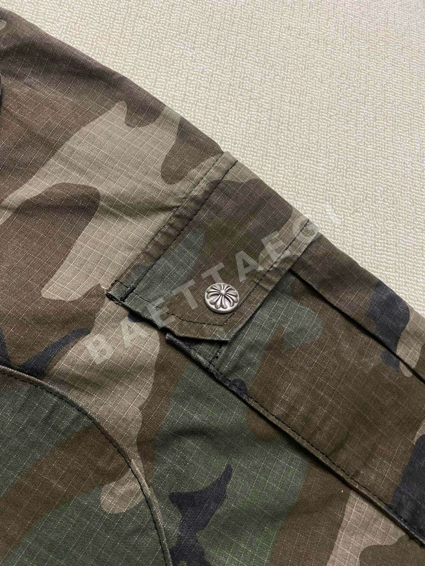 크롬하츠 은도금 크로스 장식 남성 바지 상세 이미지 7