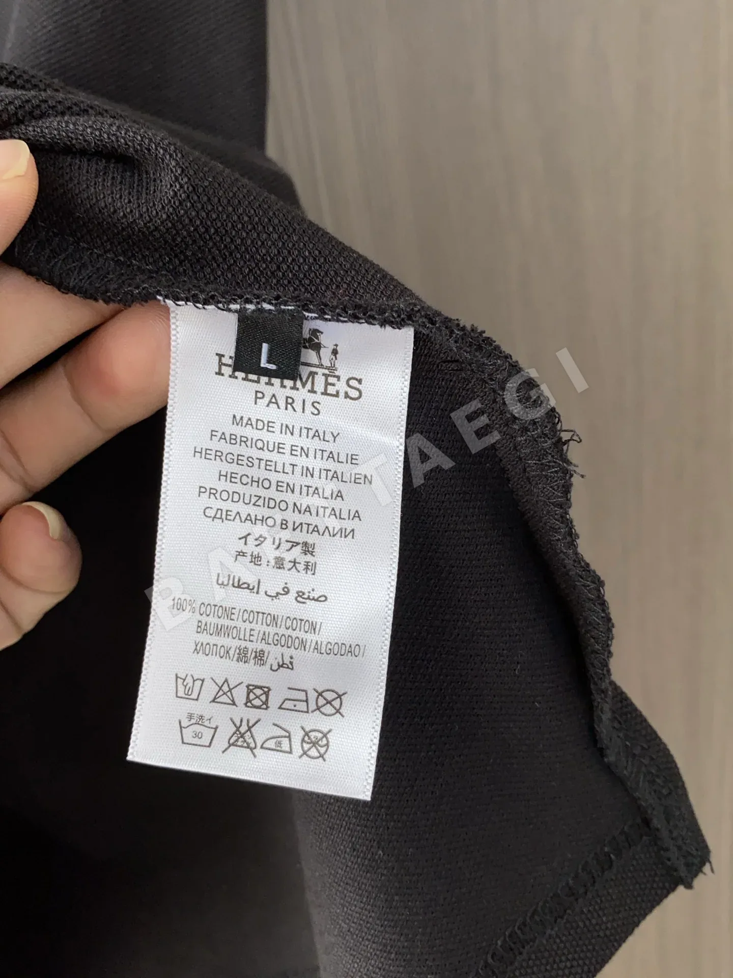 에르메스 남성 코튼 피케 반팔 폴로셔츠 상세 이미지 8