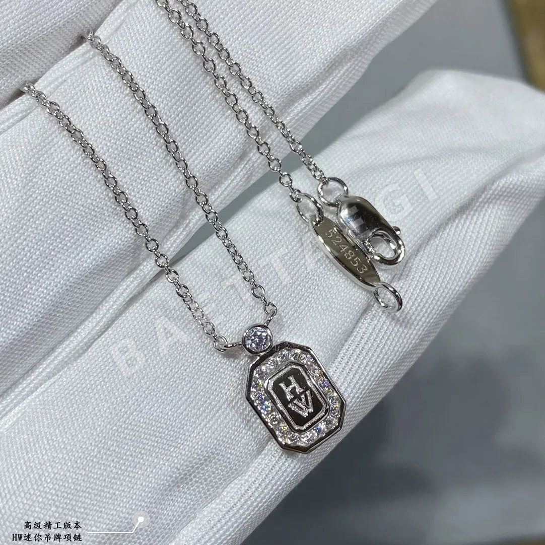 해리윈스턴 925 스털링 실버 다이아몬드 목걸이 상세 이미지 5