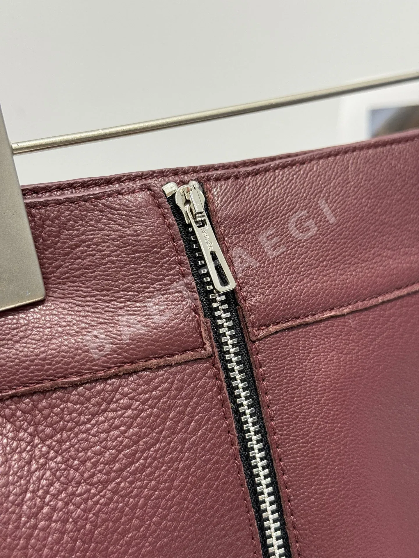 에르메스 리치 패턴 램스킨 가죽 스커트 상세 이미지 7