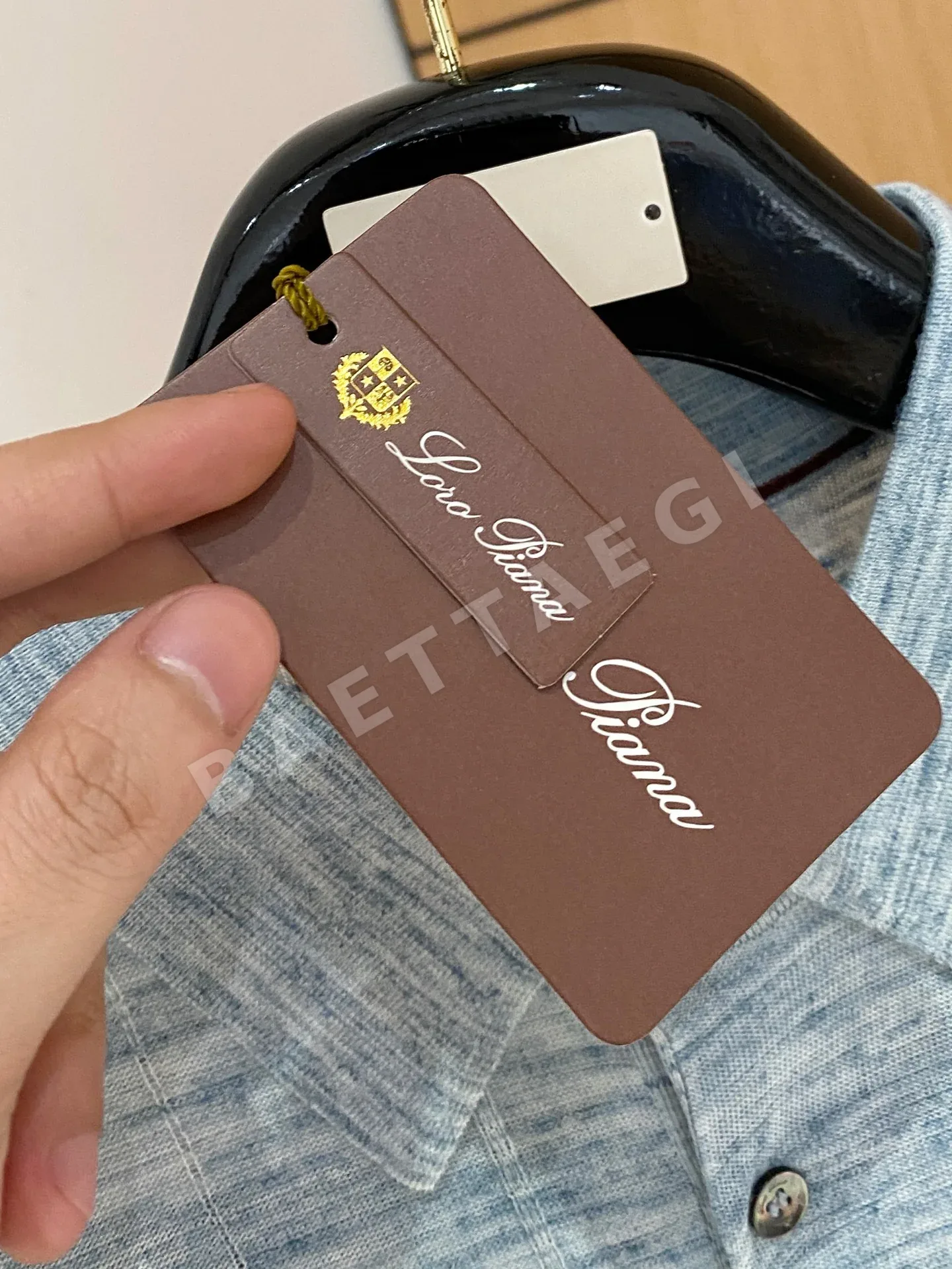 로로피아나 남성 린넨 반팔 티셔츠 상세 이미지 5