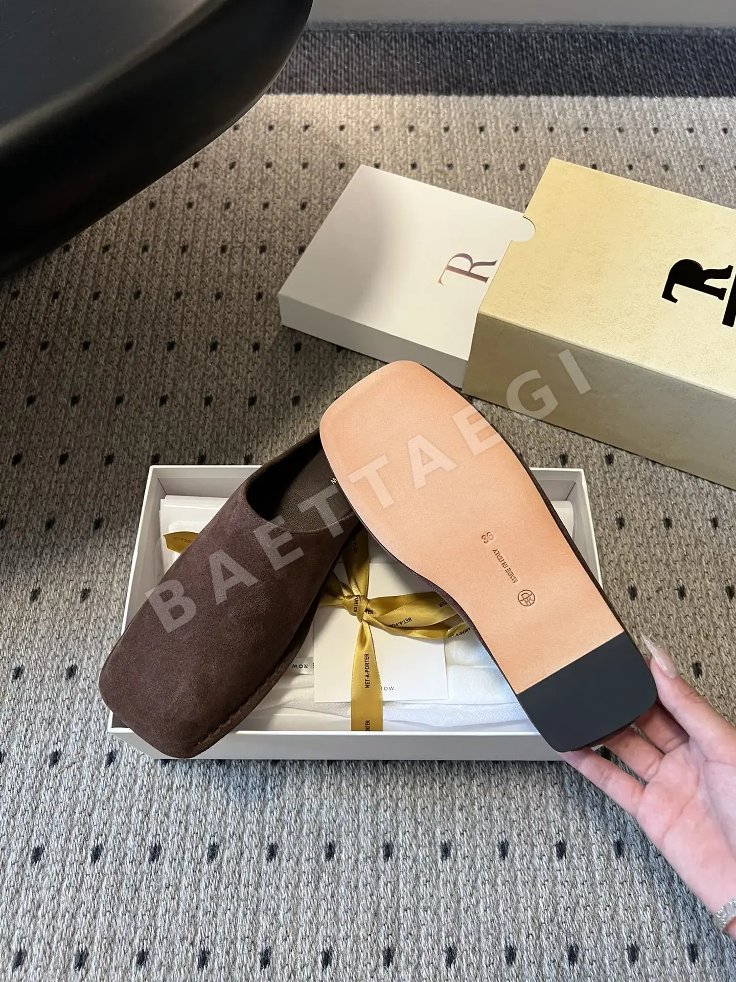 더로우 스퀘어토 뮬 슬리퍼 상세 이미지 3