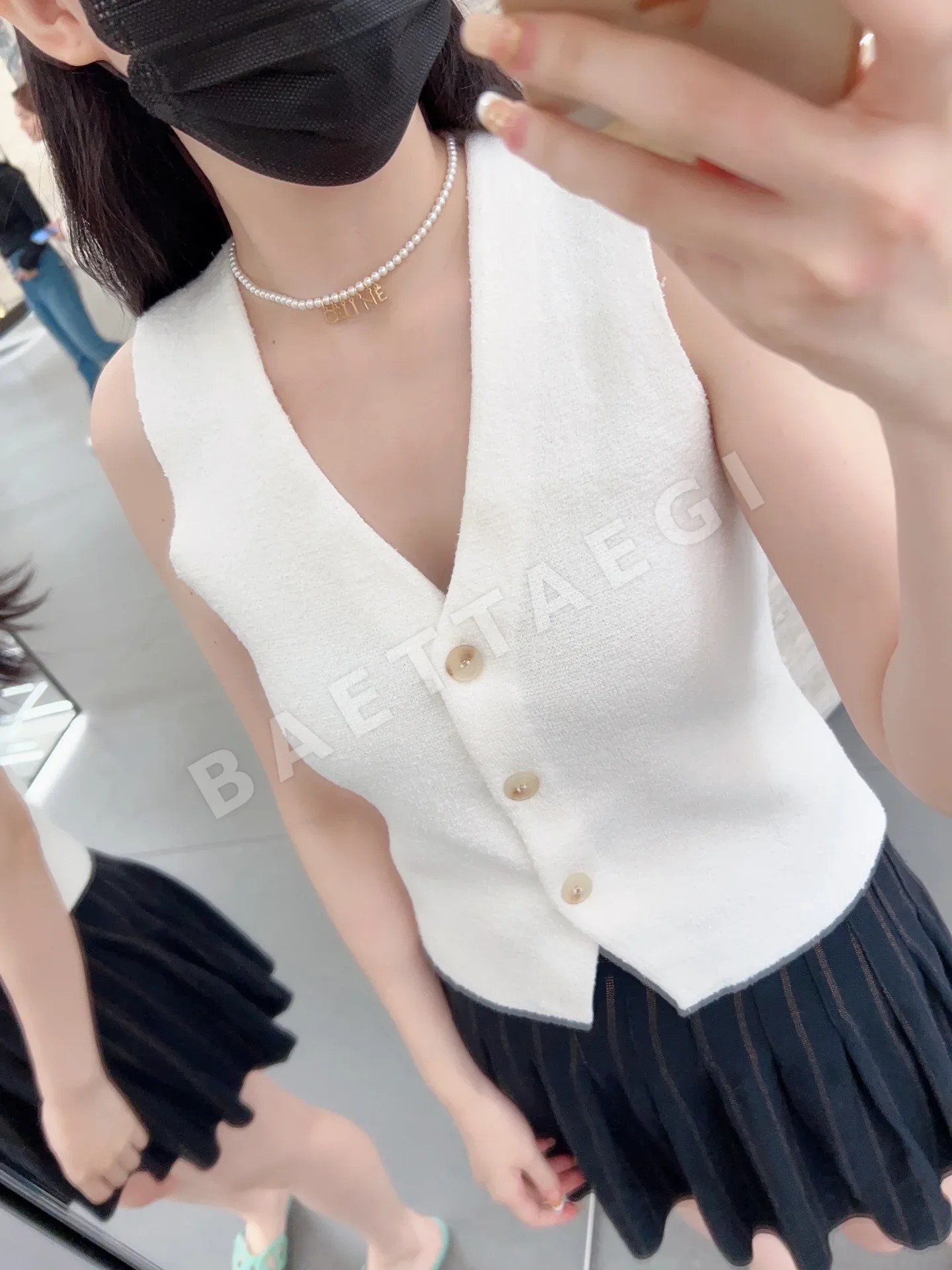 셀린느 진주 레터 목걸이 상세 이미지 2