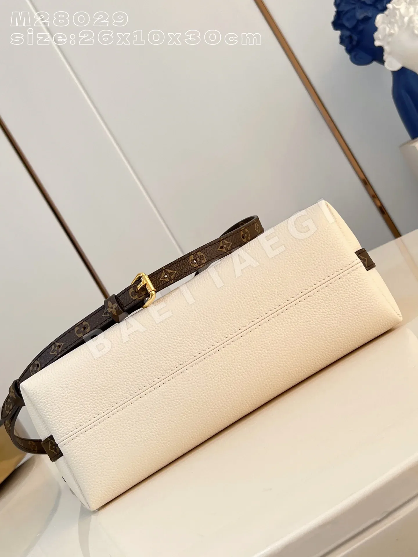루이비통 M28029 화이트 핸드백 상세 이미지 5