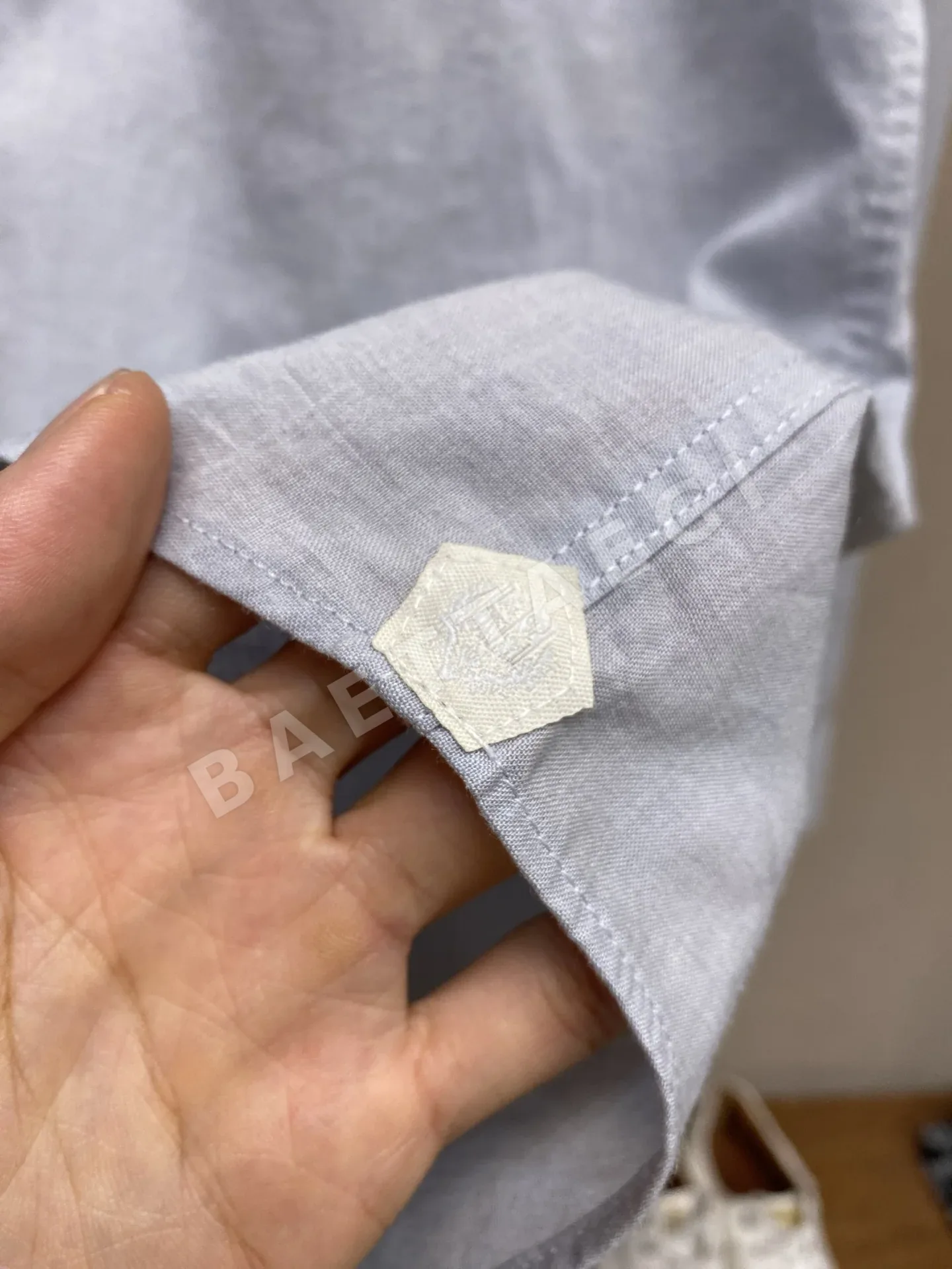 로로피아나 린넨 혼방 스탠드 카라 남성 긴팔 셔츠 상세 이미지 6