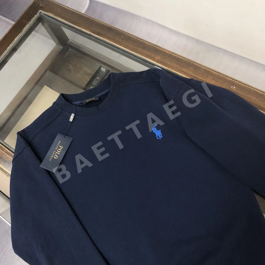 폴로 남성 크루넥 스웨트셔츠 조거 팬츠 세트 상세 이미지 4