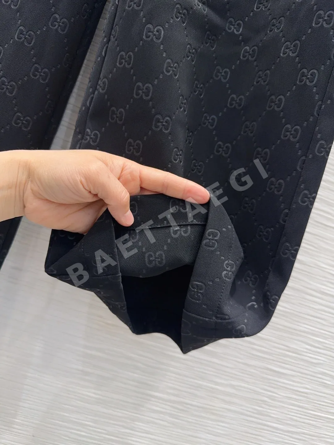 구찌 여성 린넨 롱팬츠 상세 이미지 5