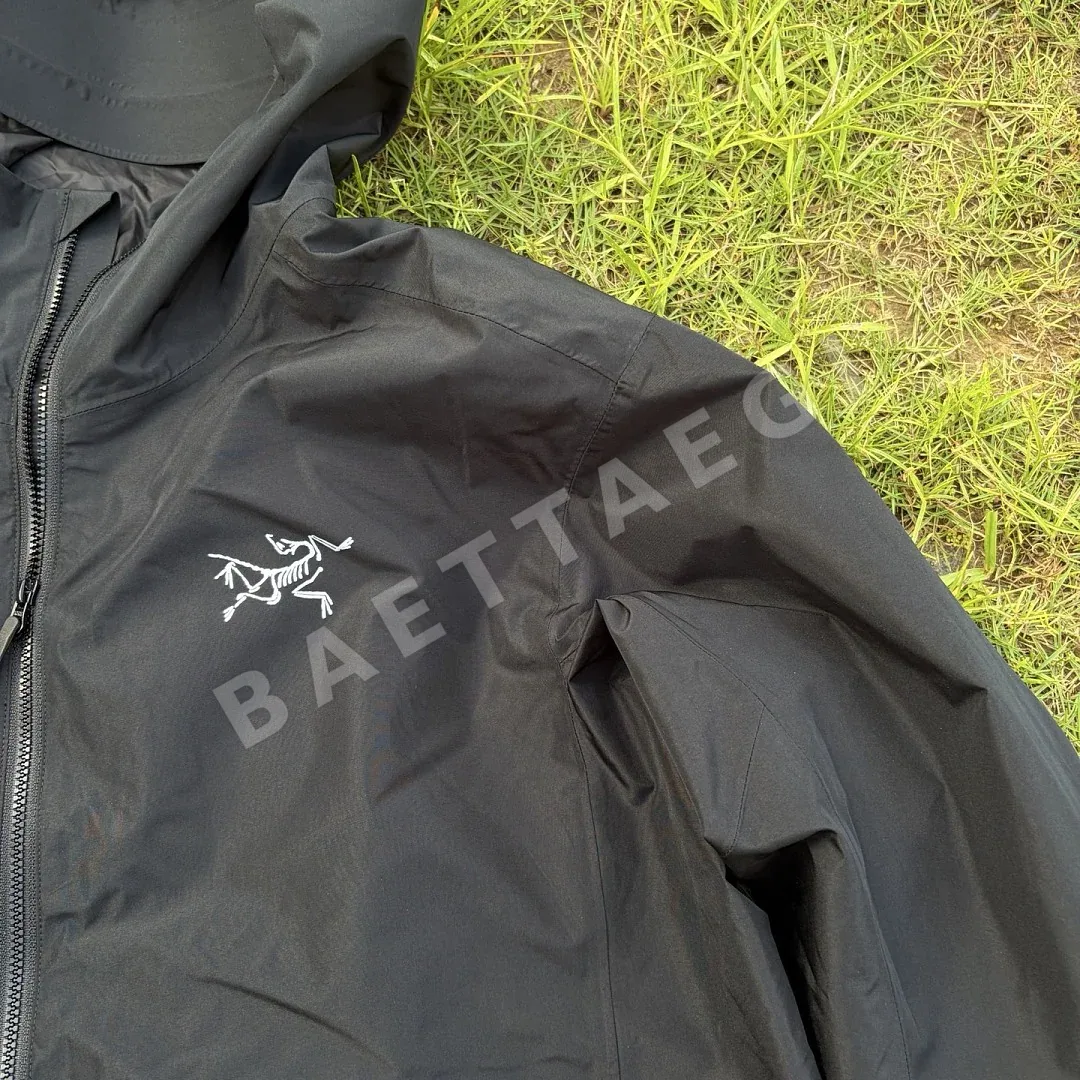 아크테릭스 [TZ] 솔라노 후디 쉘 자켓 후드 바람막이 블랙 실버 200163 Arc'teryx Solano Hoodie Shell Jacket 상세 이미지 3