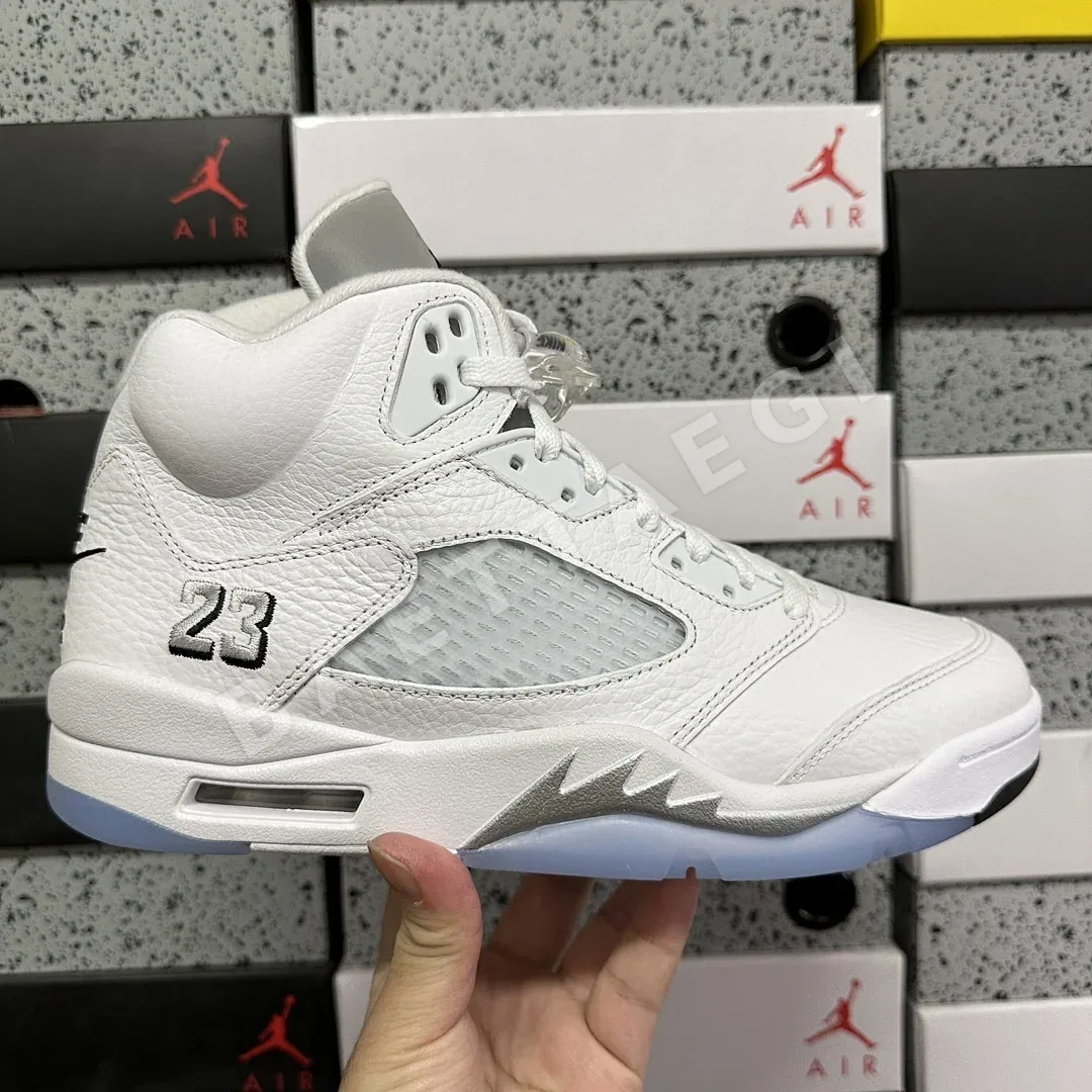 나이키 [GX] 조던 5 레트로 HQ7978-103 201355 Nike Jordan 5 Retro White Metallic 상세 이미지 8